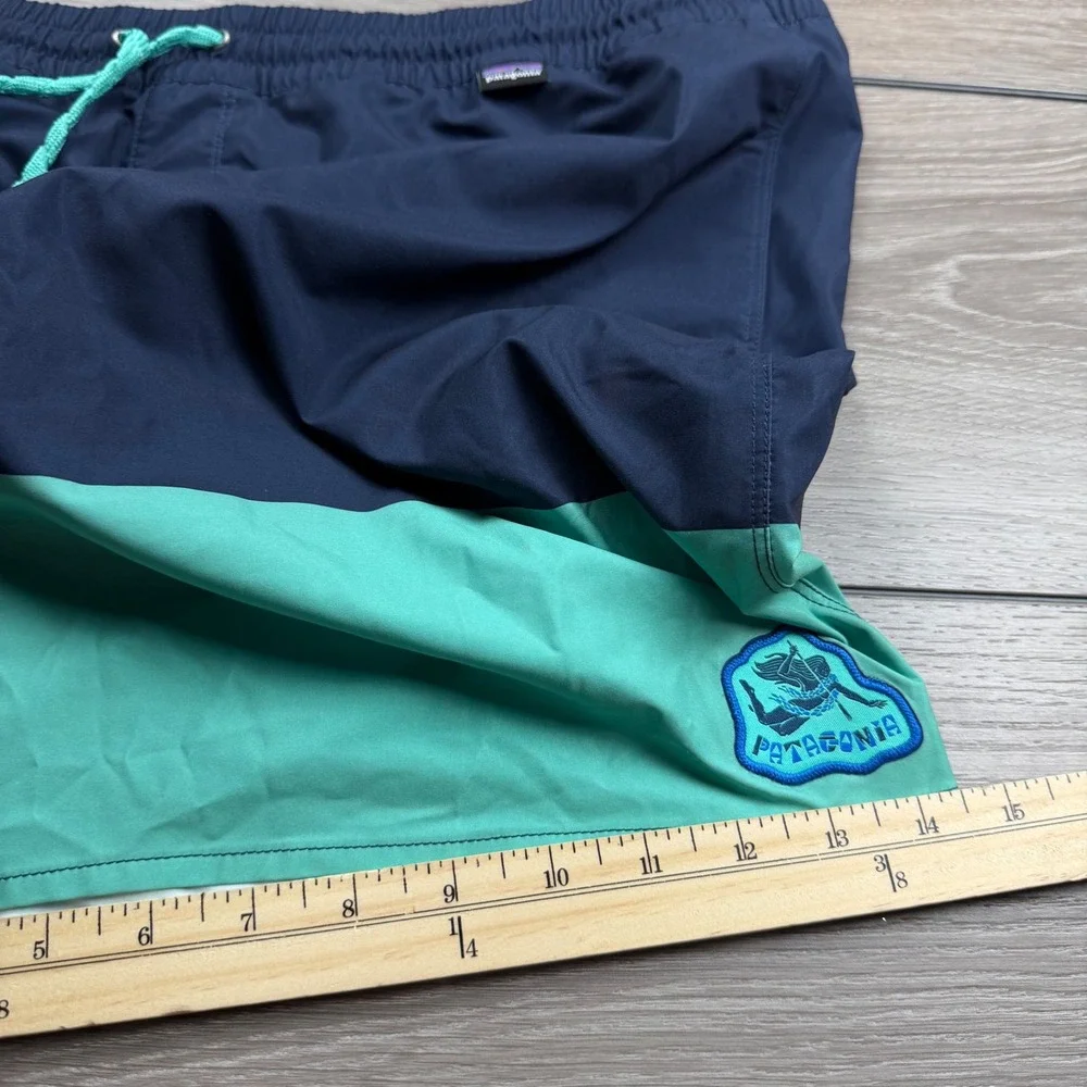 Patagonia Mens Hydro Series Boardshorts Colorblock Navy Teal XXL